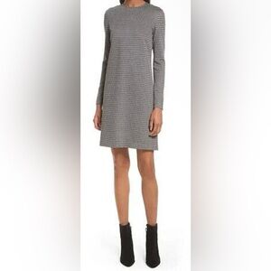 NWT Theory Wynter Houndstooth Knit Dress Minimalist Professional Modest